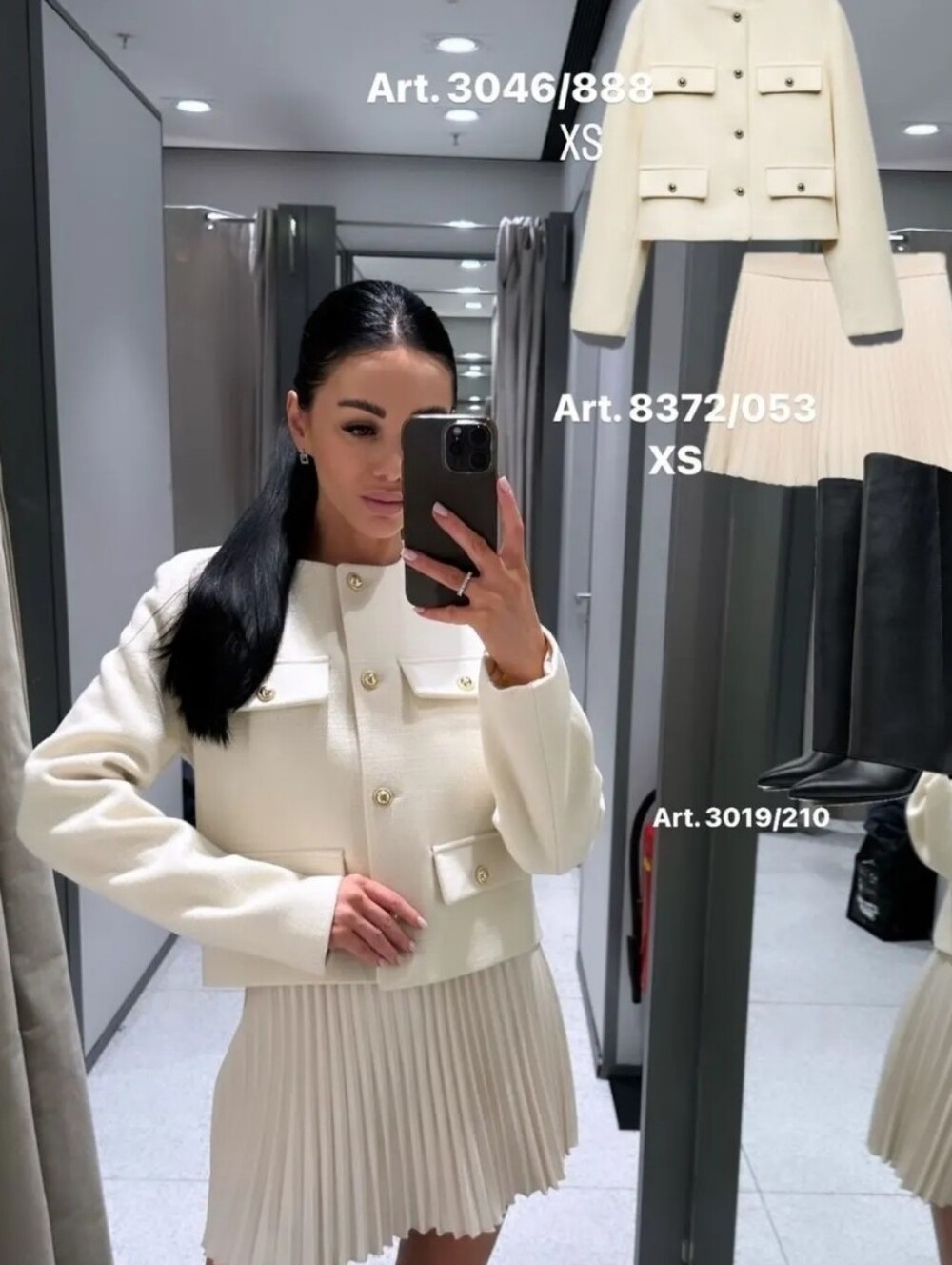 Zara Cropped Button-Front Jacket - Picture 14 of 16
